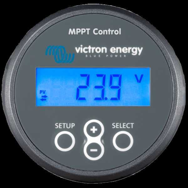 Displej MPPT regulátorov Victron Energy